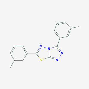 molecular formula C17H14N4S B286867 3,6-Bis(3-methylphenyl)[1,2,4]triazolo[3,4-b][1,3,4]thiadiazole 