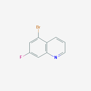 molecular formula C9H5BrFN B2868677 5-溴-7-氟喹啉 CAS No. 1239462-97-5