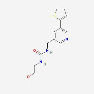 1-(2-Methoxyethyl)-3-((5-(thiophen-2-yl)pyridin-3-yl)methyl)urea