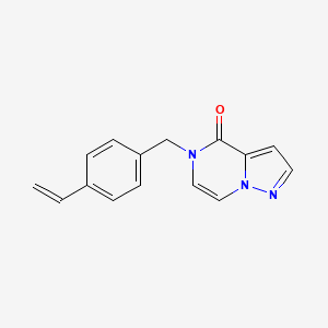 molecular formula C15H13N3O B2868693 5-[(4-Ethenylphenyl)methyl]pyrazolo[1,5-a]pyrazin-4-one CAS No. 2325366-33-2