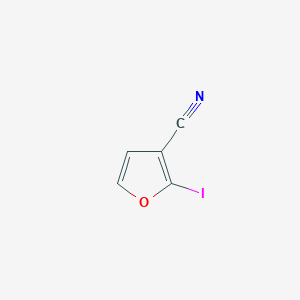 molecular formula C5H2INO B2868697 2-Iodo-3-furancarbonitrile CAS No. 1823186-90-8