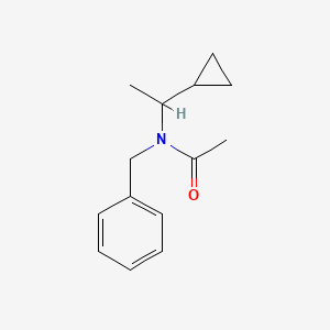 molecular formula C14H19NO B2868707 N-苄基-N-(1-环丙基乙基)乙酰胺 CAS No. 255713-86-1