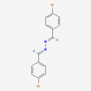 molecular formula C14H10Br2N2 B2868710 (1E,2E)-1,2-bis(4-bromobenzylidene)hydrazine CAS No. 41097-38-5