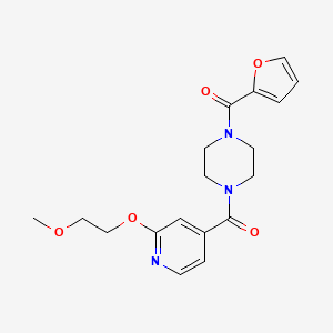 (4-(Furan-2-carbonyl)piperazin-1-yl)(2-(2-methoxyethoxy)pyridin-4-yl)methanone