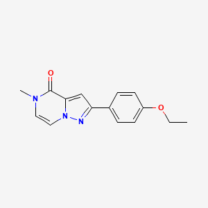 molecular formula C15H15N3O2 B2868734 2-(4-Ethoxyphenyl)-5-methylpyrazolo[1,5-a]pyrazin-4-one CAS No. 2319638-50-9