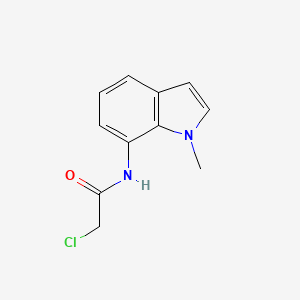 molecular formula C11H11ClN2O B2868740 2-Chloro-N-(1-methylindol-7-yl)acetamide CAS No. 2411273-83-9