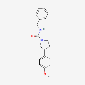 molecular formula C19H22N2O2 B2868742 N-苄基-3-(4-甲氧基苯基)吡咯烷-1-甲酰胺 CAS No. 1209684-53-6