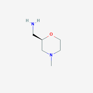 molecular formula C6H14N2O B2868750 (R)-(4-甲基吗啉-2-基)甲胺 CAS No. 757910-97-7