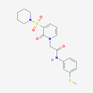 molecular formula C19H23N3O4S2 B2868751 N-(3-(methylthio)phenyl)-2-(2-oxo-3-(piperidin-1-ylsulfonyl)pyridin-1(2H)-yl)acetamide CAS No. 1251628-31-5