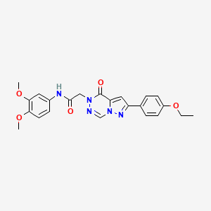 molecular formula C23H23N5O5 B2868767 N-(3,4-dimethoxyphenyl)-2-[2-(4-ethoxyphenyl)-4-oxopyrazolo[1,5-d][1,2,4]triazin-5(4H)-yl]acetamide CAS No. 1021020-70-1