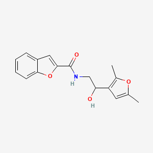 molecular formula C17H17NO4 B2868769 N-(2-(2,5-dimethylfuran-3-yl)-2-hydroxyethyl)benzofuran-2-carboxamide CAS No. 2320683-32-5