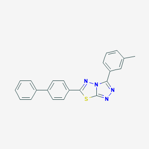 6-[1,1'-Biphenyl]-4-yl-3-(3-methylphenyl)[1,2,4]triazolo[3,4-b][1,3,4]thiadiazole