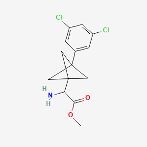 Methyl 2-amino-2-[3-(3,5-dichlorophenyl)-1-bicyclo[1.1.1]pentanyl]acetate