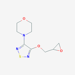 molecular formula C9H13N3O3S B028688 4-[4-(Oxiran-2-ylmethoxy)-1,2,5-thiadiazol-3-yl]morpholine CAS No. 58827-68-2