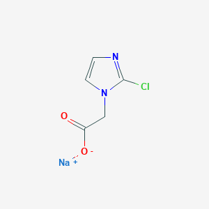 Sodium;2-(2-chloroimidazol-1-yl)acetate