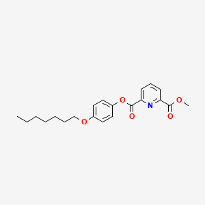 molecular formula C21H25NO5 B2868804 4-(Heptyloxy)phenyl methyl pyridine-2,6-dicarboxylate CAS No. 313277-19-9