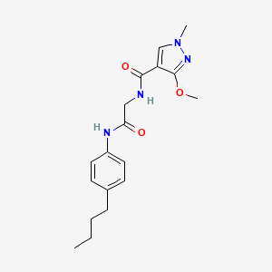 N-(2-((4-butylphenyl)amino)-2-oxoethyl)-3-methoxy-1-methyl-1H-pyrazole-4-carboxamide