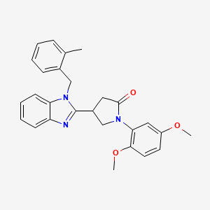 1-(2,5-dimethoxyphenyl)-4-[1-(2-methylbenzyl)-1H-benzimidazol-2-yl]pyrrolidin-2-one