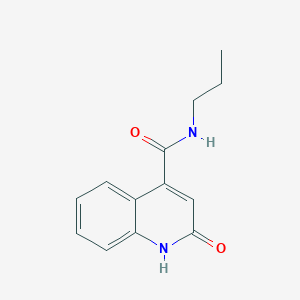 molecular formula C13H14N2O2 B2868816 2-羟基-N-丙基喹啉-4-甲酰胺 CAS No. 201279-19-8