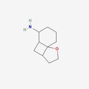 molecular formula C10H17NO B2868825 2-氧杂三环[5.4.0.0,1,5]十一烷-8-胺 CAS No. 2230800-08-3