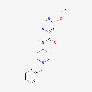 molecular formula C19H24N4O2 B2868830 N-(1-benzylpiperidin-4-yl)-6-ethoxypyrimidine-4-carboxamide CAS No. 2034363-77-2