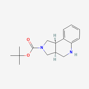 Tert-butyl (3AS,9BR)-1H,3H,3AH,4H,5H,9BH-pyrrolo[3,4-C]quinoline-2-carboxylate