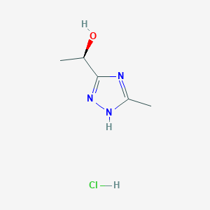 (1R)-1-(5-Methyl-1H-1,2,4-triazol-3-yl)ethanol;hydrochloride