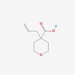 molecular formula C9H14O3 B2868880 4-烯丙基四氢-2H-吡喃-4-羧酸 CAS No. 693824-80-5