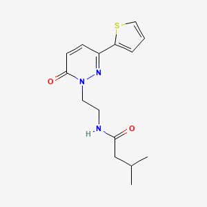 molecular formula C15H19N3O2S B2868894 3-甲基-N-(2-(6-氧代-3-(噻吩-2-基)哒嗪-1(6H)-基)乙基)丁酰胺 CAS No. 946264-47-7