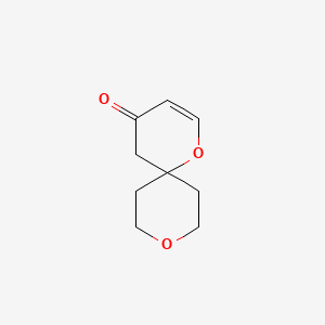 molecular formula C9H12O3 B2868897 1,9-Dioxaspiro[5.5]undec-2-en-4-one CAS No. 1342496-28-9