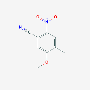 molecular formula C9H8N2O3 B2868901 5-Methoxy-4-methyl-2-nitro-benzonitrile CAS No. 959137-56-5