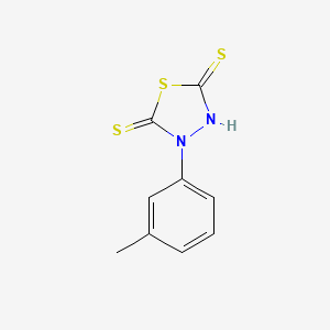 molecular formula C9H8N2S3 B2868913 3-(3-Methylphenyl)-1,3,4-thiadiazolidine-2,5-dithione CAS No. 731827-16-0