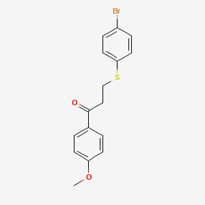 3-[(4-Bromophenyl)sulfanyl]-1-(4-methoxyphenyl)-1-propanone