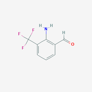 molecular formula C8H6F3NO B2868935 2-Amino-3-(trifluoromethyl)benzaldehyde CAS No. 1288999-00-7
