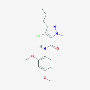 4-chloro-N-(2,4-dimethoxyphenyl)-1-methyl-3-propyl-1H-pyrazole-5-carboxamide