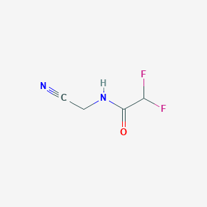 molecular formula C4H4F2N2O B2868984 N-(cyanomethyl)-2,2-difluoroacetamide CAS No. 1700080-97-2