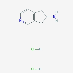 molecular formula C8H12Cl2N2 B2868992 5H,6H,7H-环戊[c]吡啶-6-胺二盐酸盐 CAS No. 1909318-69-9