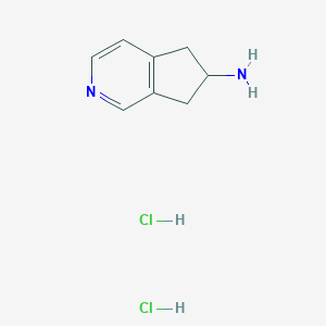 molecular formula C8H12Cl2N2 B2868992 5H,6H,7H-cyclopenta[c]pyridin-6-amine dihydrochloride CAS No. 1909318-69-9