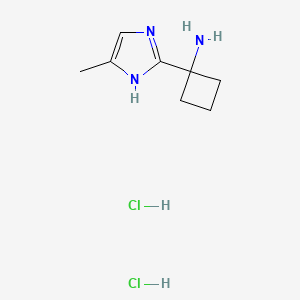 1-(4-methyl-1H-imidazol-2-yl)cyclobutan-1-amine dihydrochloride