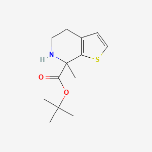 molecular formula C13H19NO2S B2869035 Tert-butyl 7-methyl-5,6-dihydro-4H-thieno[2,3-c]pyridine-7-carboxylate CAS No. 2248376-90-9