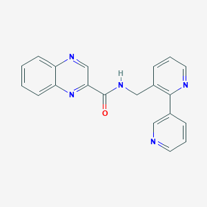 N-([2,3'-bipyridin]-3-ylmethyl)quinoxaline-2-carboxamide
