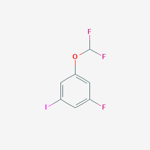 molecular formula C7H4F3IO B2869088 1-(Difluoromethoxy)-3-fluoro-5-iodobenzene CAS No. 1261583-29-2