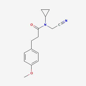 molecular formula C15H18N2O2 B2869092 N-(cyanomethyl)-N-cyclopropyl-3-(4-methoxyphenyl)propanamide CAS No. 1252521-68-8