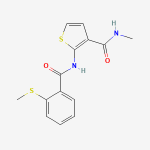 N-methyl-2-(2-(methylthio)benzamido)thiophene-3-carboxamide