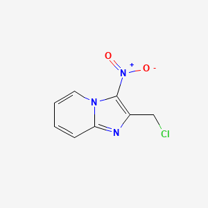 molecular formula C8H6ClN3O2 B2869099 2-(氯甲基)-3-硝基咪唑并[1,2-a]吡啶 CAS No. 129179-30-2