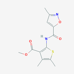 methyl 4,5-dimethyl-2-(3-methyl-1,2-oxazole-5-amido)thiophene-3-carboxylate