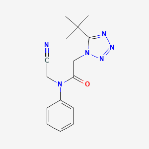2-(5-tert-butyl-1H-1,2,3,4-tetrazol-1-yl)-N-(cyanomethyl)-N-phenylacetamide