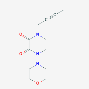 1-(But-2-yn-1-yl)-4-morpholino-1,4-dihydropyrazine-2,3-dione