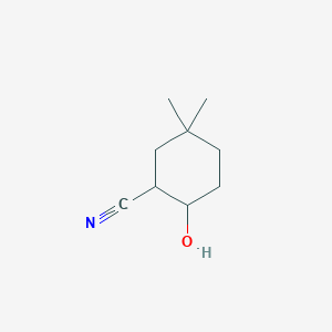 2-Hydroxy-5,5-dimethylcyclohexane-1-carbonitrile