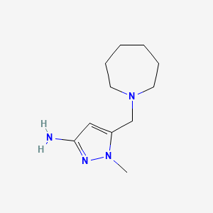 5-(azepan-1-ylmethyl)-1-methyl-1H-pyrazol-3-amine